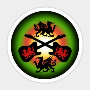 Welsh Dragon Electric Guitars Sticker